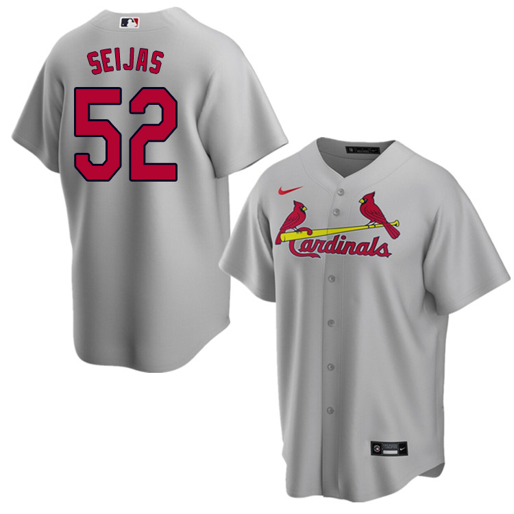 Nike Men #52 Alvaro Seijas St.Louis Cardinals Baseball Jerseys Sale-Gray